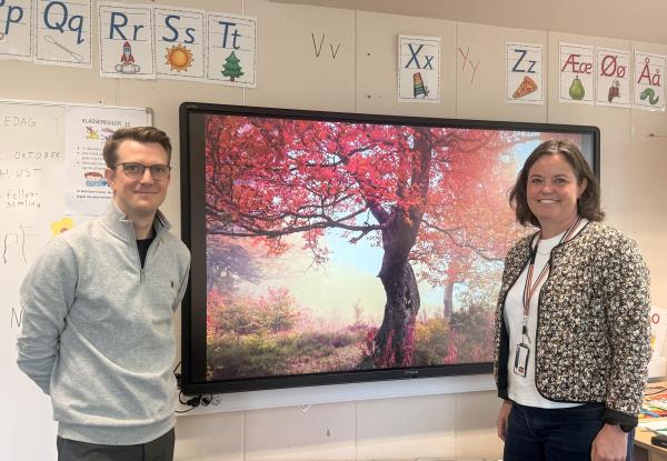 Lenke til artikkel: Fra tavle til storskjerm: Skolene har fått et digitalt løft