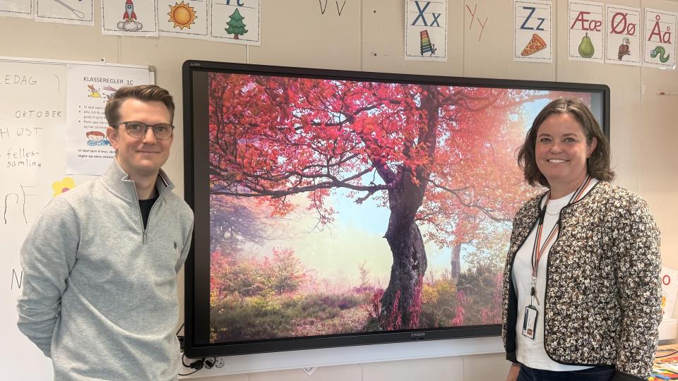 Lenke til artikkel: Fra tavle til storskjerm: Skolene har fått et digitalt løft