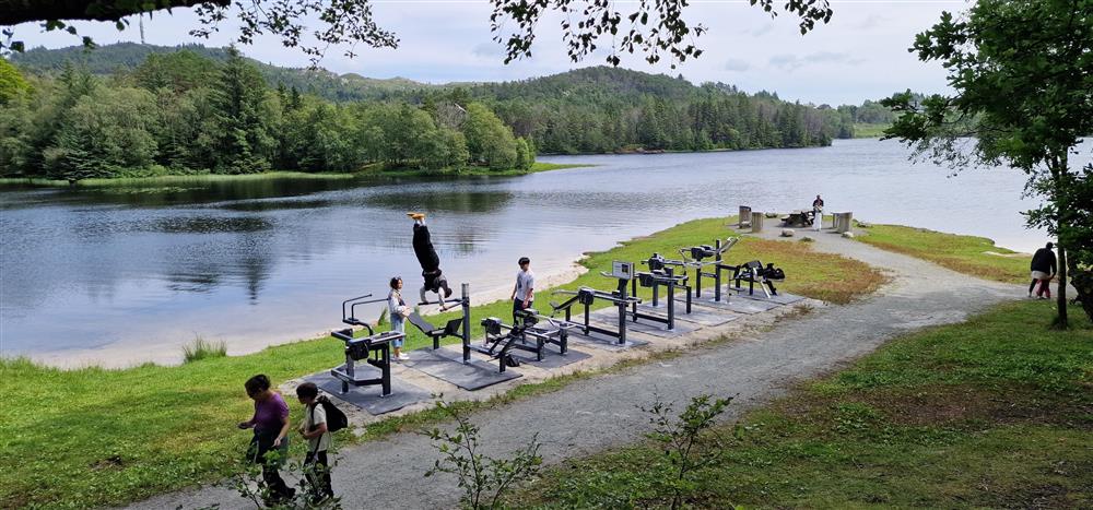 Bilde av treningspark i Djupadalen - Klikk for stort bilde